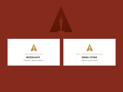 Oscar Cards cards design movies oscar ui