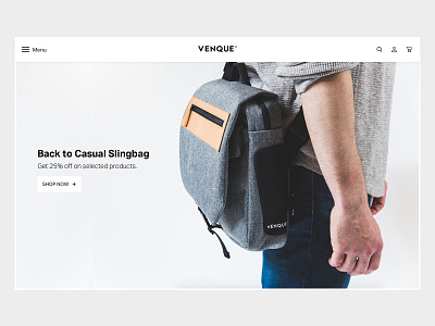 Bags bags e commerce ecommerce homepage ui ux website
