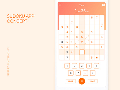 Sudoku app games ios numbers sudoku table ui