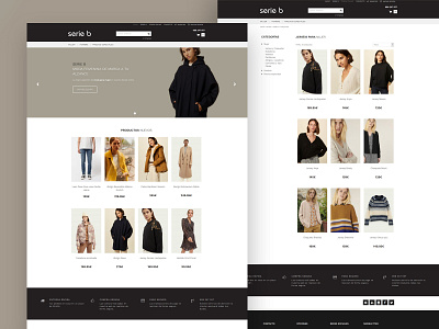 Diseño tienda online serie b ourense design designer developer diseño web freelance html 5 user interface web web design web design agency web design company