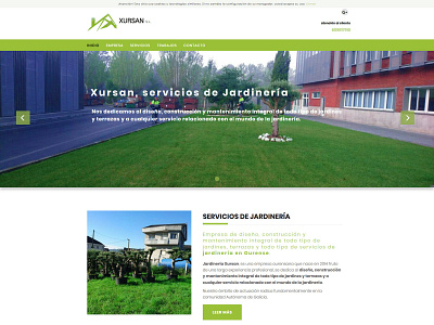 Diseño web para empresa de jardinería