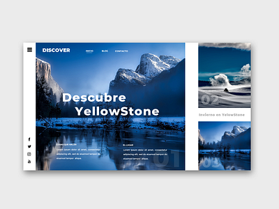 Landing Page - Invierno en YellowStone