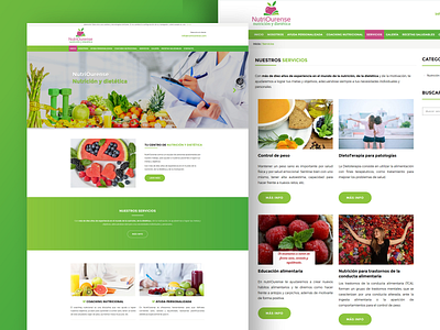 Diseño web empresa de dietética y nutrición code design designer developer diseño web freelance html 5 html css interface páginas web responsive design ui user interface ux web web design web design agency web design company web developer website