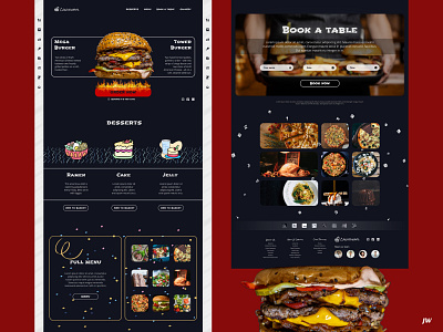 Canarinhos restaurant website branding design logo ui web