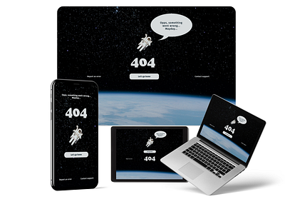 Rocket Website - 404 Error design ui ux web website