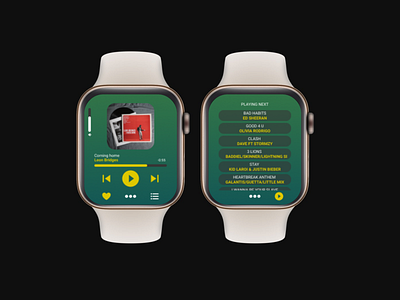 Music Player Apple Watch design music player ui ux watch