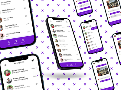 Purple Bubble Messaging App