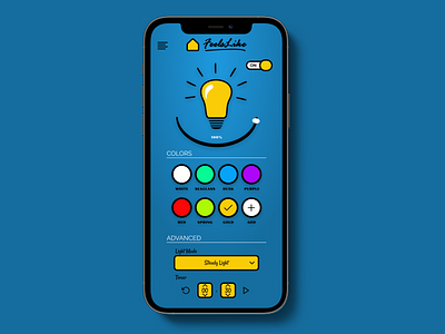 Wifi bulb app app bulb dailyui design ios switch ui ux wifi