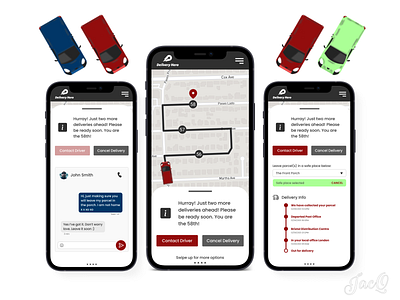 Parcel Delivery Location Tracker Concept