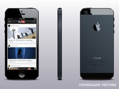 iPhone 5 copenhagen free illustrator iphone photo realistic vectors