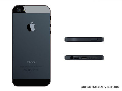 iPhone 5 5 copenhagen free illustrator iphone photo realistic vectors