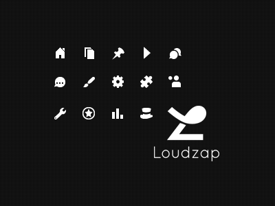 Loudzap dashboard icons icons logo loudzap ui webdesign