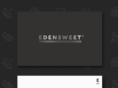 Edensweet logo on cards