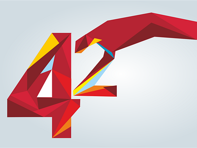 42 anniversary logo app branding colour colours design digital digital 2d digital art greece icon illustration ipad logo procreate procreate app sketch typography ui vector web