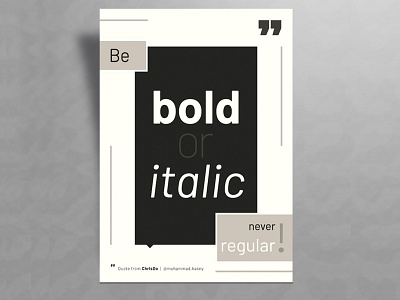 Typography Quote