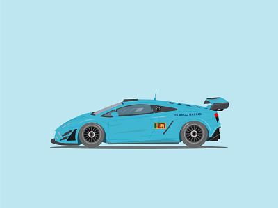 Car Illustration blue car car illustration designer graphic designer lamborghini sri lankan srilanka