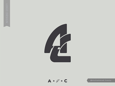 AC Monogoram - Logo black black and white brand branding design designer graphic design graphic designer logo logo designer logodesign logodesigner monogram