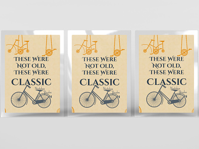 Nostalgia Bicycles - Poster bicycle flyer graphic design nostalgia poster