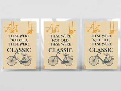 Nostalgia Bicycles - Poster bicycle flyer graphic design nostalgia poster