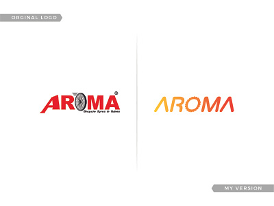 Aroma Tyre - Logo Comparision bicycle bicycle tyre logo branding design designer graphic design graphic designer logo logo designer logodesign tire tire logo tyre tyre logo
