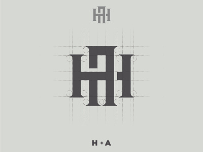 MH Lettermark - Concept & Construction branding conceptual logo graphic design letter logo lettermark logo logodesign monogram