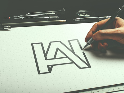 HA Monogram - Presentation (II) branding design designer graphic graphic design graphic designer letter logo lettermark lettermark logo logo logo designer logodesign monogram