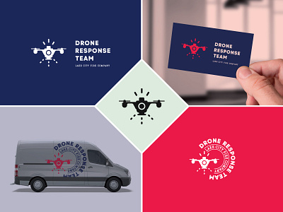 Drone Response Team - Logo (I) black and white branding design designer drone firefighter firefigtherteam graphic design graphic designer logo logo designer logodesign logodesigner minimal minimalism minimalist rescue rescue team small business small business logo