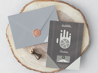 Dribbble Invitation black and white design designer dribbble invite graphic design graphic designer illustration logo designer