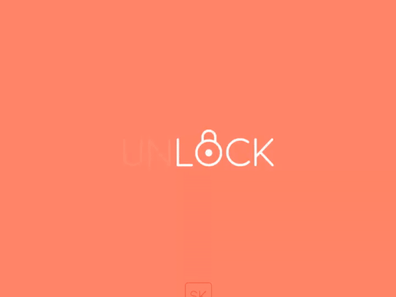 Lock / Unlock Animation app branding design illustration minimal typography ui ux vector web