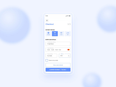 Checkout Credit Card 002 animation app dailyui dailyuichallenge design india minimal ui uidaily ux