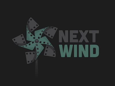 Next Wind film filmstrip logo pinwheel wind windmill