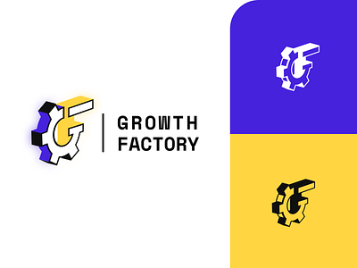 Growth Factory - branding choices agency branding app branding design factory flat growth icon logo marketing ui ux vector web website