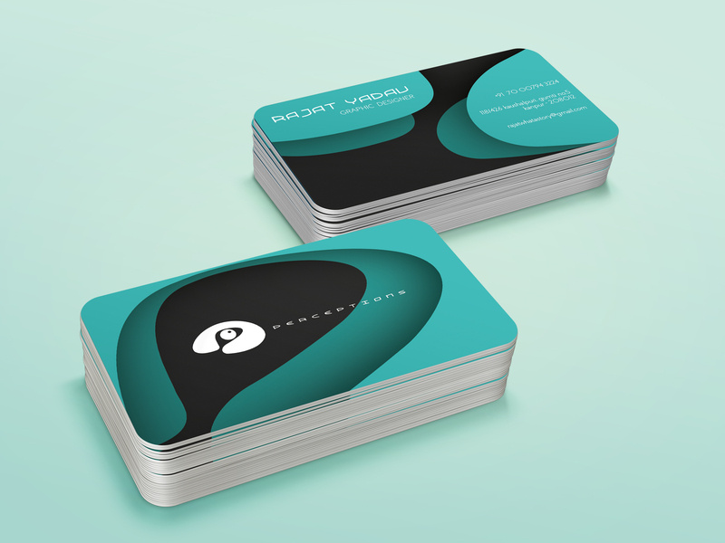 business cards design by perceptions on dribbble visit cards designs