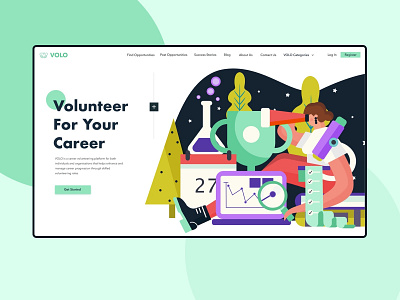 Landing Page Illustration branding illustration ui design ux web