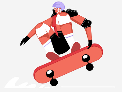 Skater Girl digitalart illustration vectorart web illustration