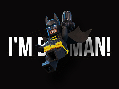 Because I'm Batman! | Hero Page Concept design minimal typography ui ux web website