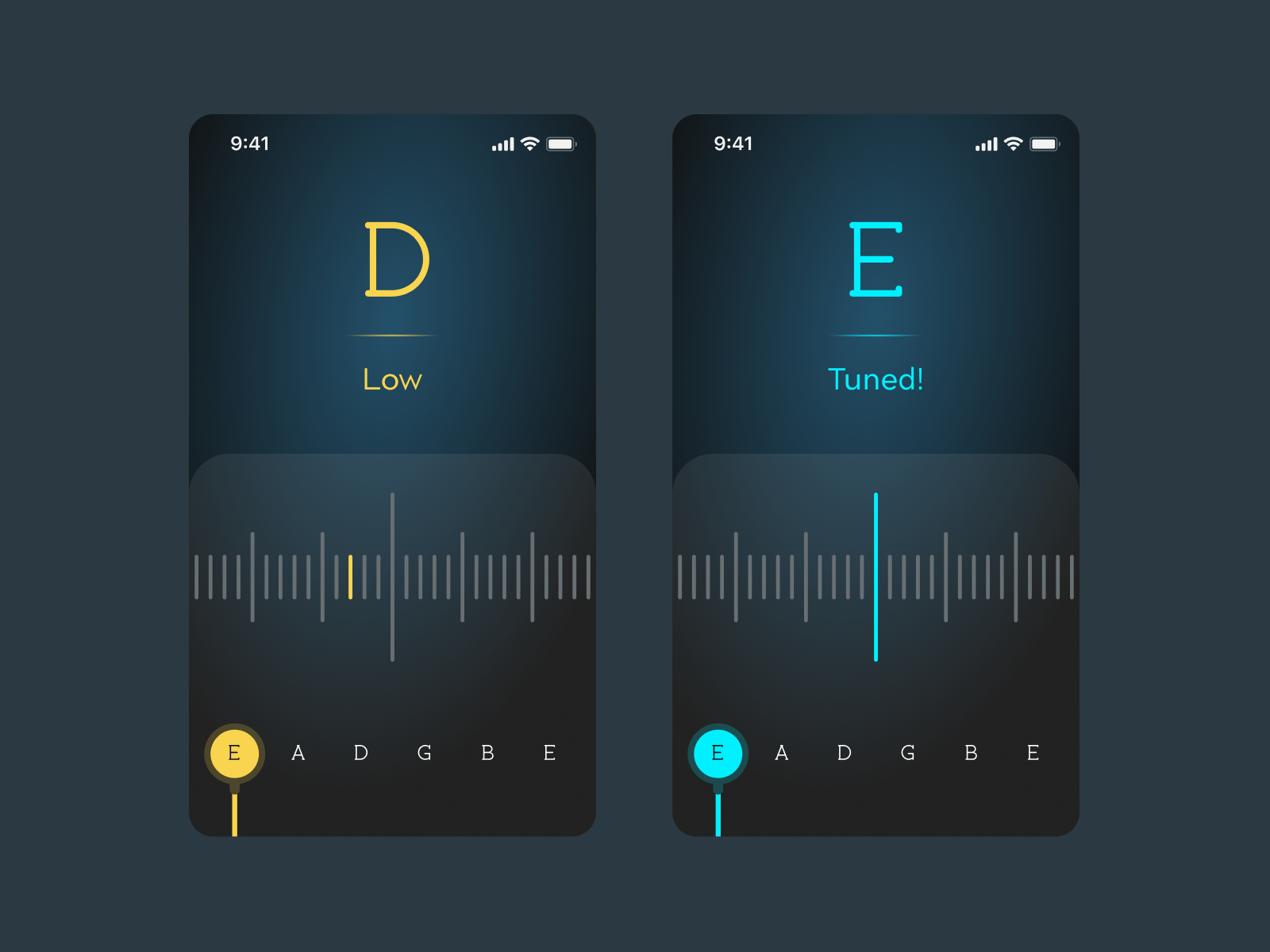 Guitar tuner by Ira Dorosh on Dribbble