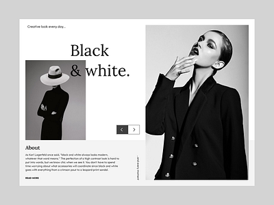 Fashion magazine concept blackandwhite classic fashion