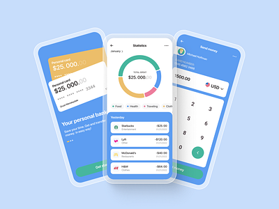 Mobile bank concept bank design ui