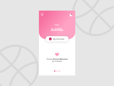 Hello Dribble debut design hellodribbble lviv myfirstshot new account ui ui ux design ui guide ux львів