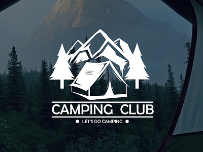 Camping club adobe illustrator adobe photoshop branding design design logo icon illustration illustrator logo logo branding vector