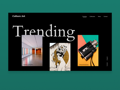 Trending art dailyui design exhibition landingpage minimalism minimalistic typography ui uidaily web webdesign
