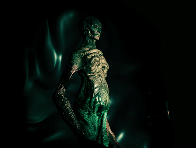 Sentinel of the Abyss 3d darkart sculpt