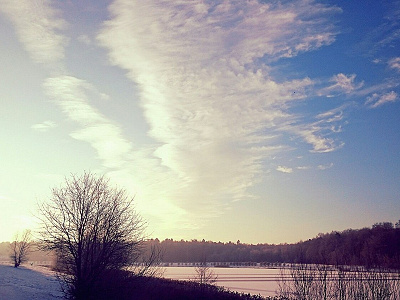 park shot morning winter