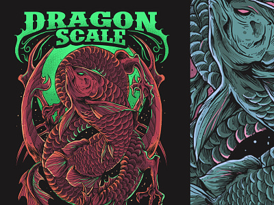 Dragon Scale Design branding design graphic graphic design illustration vector