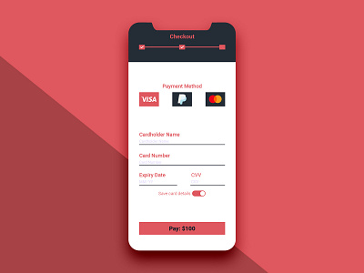 Daily UI #002 - Credit Card Checkout app branding challenge design graphic design ui