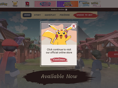 Daily UI #016 - Pop-Up / Overlay arceus branding challenge daily ui design gaming graphic design illustration legends mockup overlay pokemon pop up ui ux website