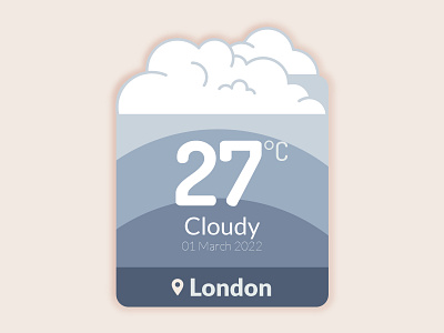 Daily UI #037 - Weather branding challenge daily ui design graphic design mobile responsive ui ux vector weather widget