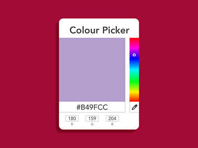 Daily UI #060 - Color Picker