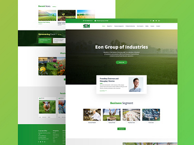 EON Group of Industries Homepage_V1 brand business clean coloful companies design eon graphic group homepage illustration industries landing product tempalte typography ui ux web website website builder